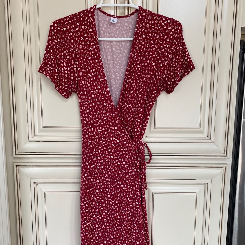 Floral wrap dress